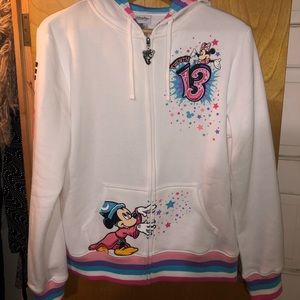 2013 Walt Disney World Zip Up Sweatshirt XL Women
